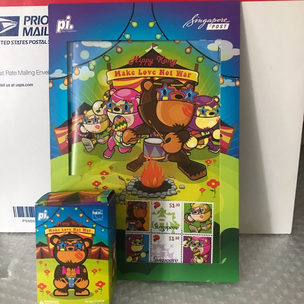 FWP Play Imaginative Hippy Kong Singapore Post Figurine - NIB